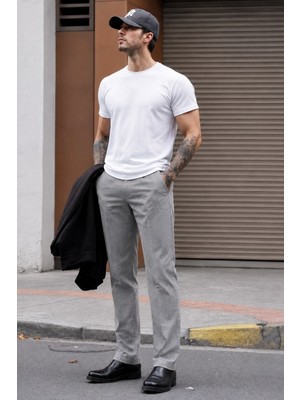Füme Düz Paça Erkek Pantolon 6531