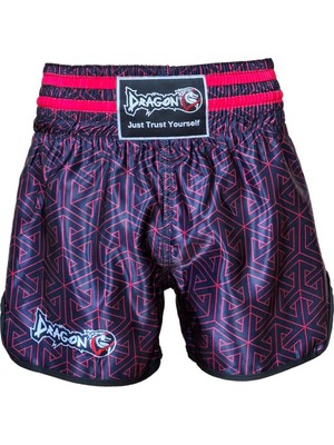 Empressco Neon Pembe Dijital Baskılı Muay Thai ve Kick Boks Şortu
