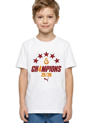 Puma Erkek Beyaz Puma Gsk Winners Tee Jr Beyaz Unisex T-Shirt & Polo