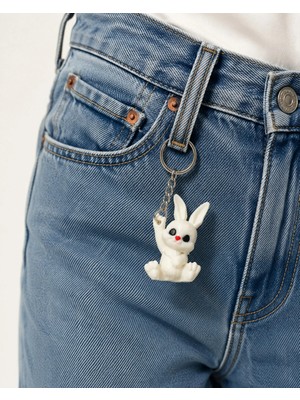 Tarzını Seç Tarzınıseç 3D Cutie Bunny Anahtarlık Charm