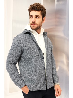 Hatemoğlu Gri Regular Fit Pamuklu Overshirt Gömlek Ceket