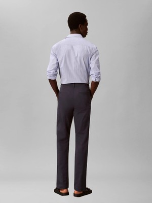 Calvin Klein Erkek Lacivert Calvin Klein Slım Comfort Cotton, Ppk Lacivert Erkek Kumaş Pantolon