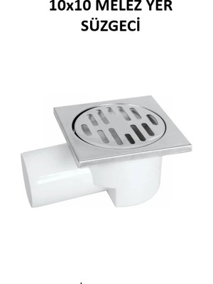 Primeaks 10X10 cm Kare Yer Süzgeci Paslanmaz Izgaralı Banyo Balkon Gider Süzgeci