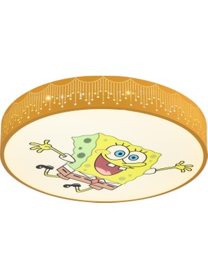 Apliqa Sungerbob Figürlü Plafonyer LED Çocuk Odası Ledli Avize