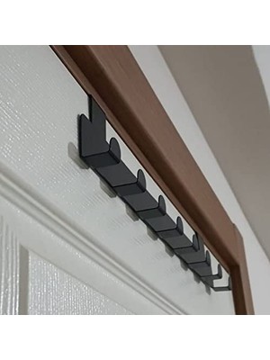 MarkEntegra Risingmaber Metal Mat Siyah Amerikan Kapı Arkası Askılık Organizer ve Banyo Kapı Arkası Askılık