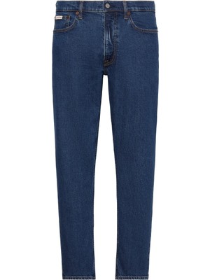 Calvin Klein Erkek Mavi Calvin Klein Classıc Taper Pacıfı, E5D, 30, 30 Mavi Erkek Kot Pantolon