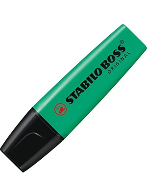 MarkEntegra Stabilo 70/51 Boss Original Marker Işaretleme Kalemi, 2 mm ve 5 mm Uç, Koyu Yeşil