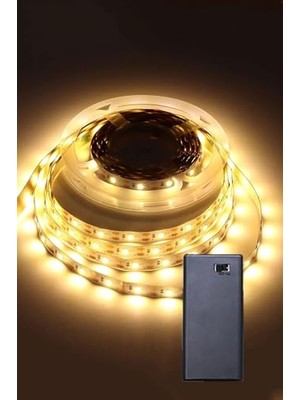 MarkEntegra Günışığı Renk Pil ile Çalışan Şerit LED 2 Metre Pilli Şerit LED (Pil Dahil)          [enerji Sınıfı D]
