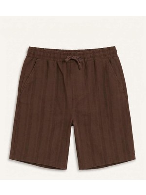 DeFacto %100 Pamuk Regular Fit Kahverengi Bermuda Şort G5856AX26SM