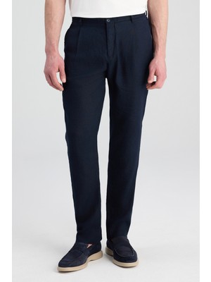 D'S Damat Ds Damat Relaxed Fit Lacivert Düz Jogger Pantolon
