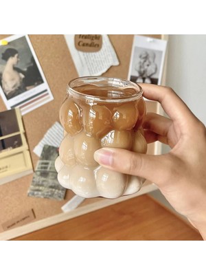 Cansa Borosilikat Bubble Bardak