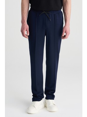 D'S Damat Ds Damat Regular Fit Lacivert Düz Eşofman Alt