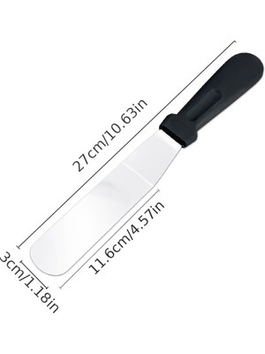 Cansa Paslanmaz Çelik L Tipi Pastacı Spatulası