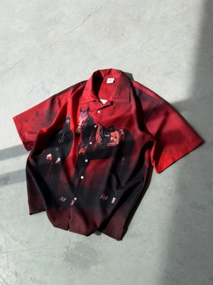 Bold Desenli Dubble Hürrem Kumaş Oversize Gömlek