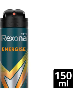 Rexona Men Erkek Sprey Deodorant Energise Bergamot & Amber 150 ml