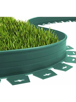 Çim Ayırıcı Esnek Plastik Çim Sınırlayıcı Bordür Taş Toprak Ayıracı 25 Metre Yeşil