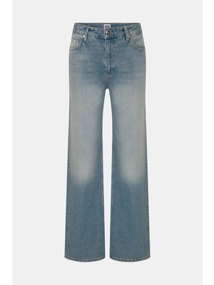 Denim Trip Straight Fit Açık İndigo Kadın Jean Pantolon