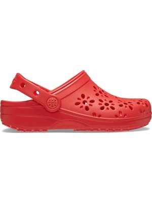Crocs 210943-6ZR Classıc Floral Cut Out Clog Çocuk Terlik Sandalet