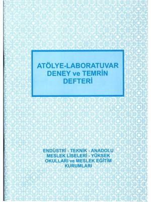 Atölye Laboratuvar Deney ve Temrin Defteri 20X28 cm 40 Sayfa 1 Adet Artlantis Atolye Temrin Defteri