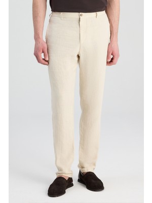 D'S Damat Ds Damat Comfort Fit Bej Jogger Pantolon