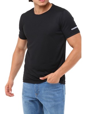 Ghassy Co. Erkek Nem Emici Hızlı Kuruma Atletik Teknik Performans T-Shirt