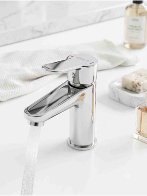 Güney Neptün Krom Lavabo Bataryası Aç Kapa Lüks Banyo Musluğu
