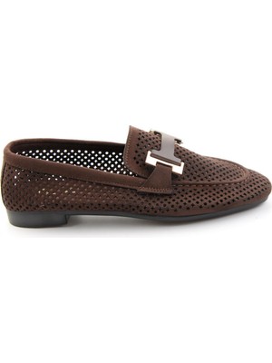 Bambi Kahve  Kadın Loafer Ayakkabı K01688012872