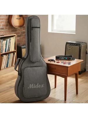 Midex CSA-90PAK Case Klasik Gitar Soft Case Gigbag Kalın Çanta Kılıf (Full Set)