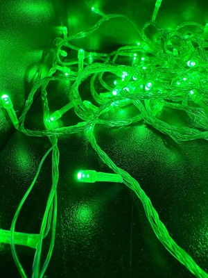 Belirtilmemiş 100 Lü 10 Metre Yeşil LED Dekorasyon Süsleme Dekor Lambası Gün Işığı Organizasyon (Yeşil, 10 Metre)