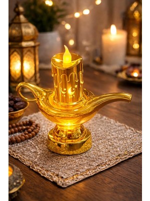 Belirtilmemiş Gold Lambalı Pilli LED Işık, Askılı Fener Süsü Sari Işıklar Peri Işıkları Aydınlatmalı Şerit LED Ra