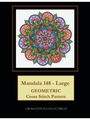 Belirtilmemiş Independently Published Mandala 148 - Large: Geometric Cross Stitch Pattern