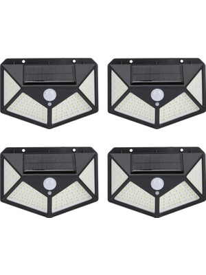Belirtilmemiş Amber LED LED Solar Hareket Sensörlü Dış Ortam Bahçe Aydınlatması, Güneş Enerjili, Su Geçirmez, 100