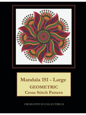 Belirtilmemiş Independently Published Mandala 151 - Large: Geometric Cross Stitch Pattern