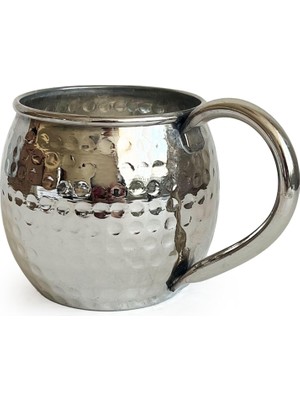 Belirtilmemiş Shark Anatolia Luna Petekli Bakır Kupa Bardak Mug Nikel Kaplama