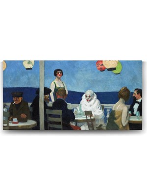 Belirtilmemiş Edward Hopper - Soir Bleu Tablosu - 140X70CM