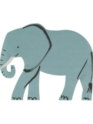 Belirtilmemiş Meri Meri - Elephant Napkin - Fil Peçeteler - 16'lı