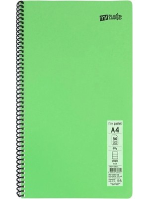 Mikasso Defter Spiralli Telli Pp Kapak A4 Mynote 6 Adet Farklı Renkler 80 Sayfa Çizgili Defter ( 6 Farklı )