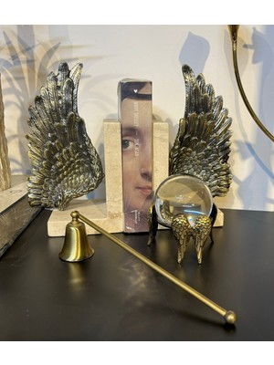Empressco El Yapımı Antik Bronz Sade Çubuklu Mum Söndürücü
