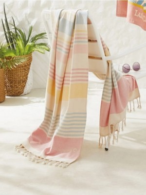 Cotton Therapy Lulu 90x160 cm Pamuk Plaj Havlusu Şık Burgulu