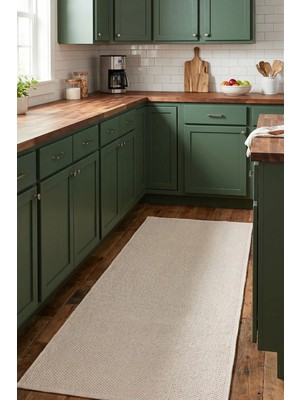 Halı Special Corridor Krem Yolluk 80X150 cm | %100 Pamuk, Yıkanabilir,mutfak,banyo,yatak Odası