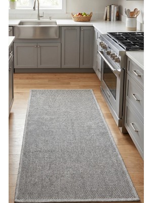 Halı Special Corridor Antrasit Yolluk 80X150 cm | %100 Pamuk,yıkanabilir,mutfak,banyo,yatak Odası