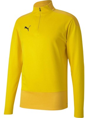 Puma Teamgoal 23 Training 1 4 Zip Top Cyber Y Erkek Futbol Antrenman Sweatshirts 65647607 Sarı