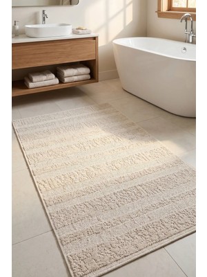 Halı Special Corridor Krem Yolluk 80X150 cm | %100 Pamuk, Yıkanabilir,mutfak,banyo,yatak Odası
