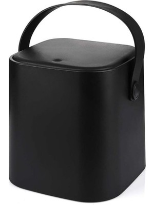Belirtilmemiş Tutma Saplı Iç Kovalı Tezgah Üstü Mutfak Kovası, 4 Litre, Kilitli Kapak, Click Kapak, 20X20X22