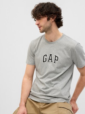 Gap Erkek Gri Gap Logo T-Shirt