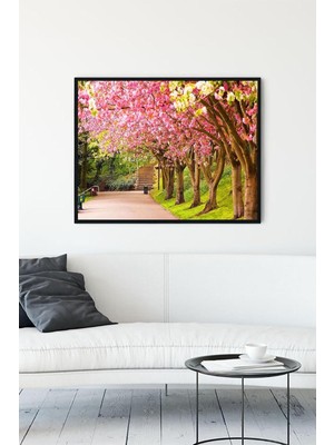 Belirtilmemiş Postermanya (PSTER12294) Ilkbahar Manzara Çerçeveli Tablo 3 (50X70CM)