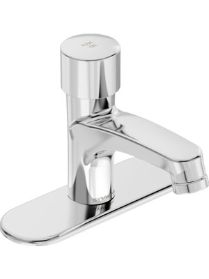 Belirtilmemiş Symmons SLS-7000-DP4 Scot Ölçüm Lavabo Musluğu 10,16 cm Cilalı Krom Güverte Plakası (0,5 Gpm)