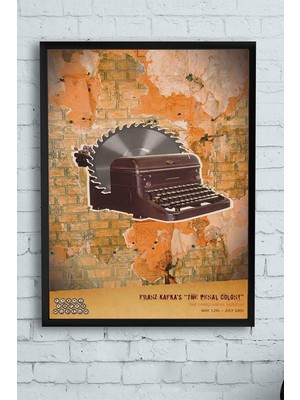 Belirtilmemiş Postermanya (PSTER11452) Franz Kafka Daktilo Çerçeveli Tablo (40X50CM)