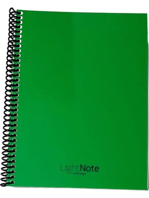 Mikasso 16X22 cm Çizgisiz 60 Yaprak Telli Plastik Kapak Hafif Defter Light Book Krem Renk Kağıt Yumuşak Spir