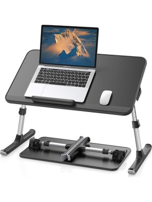 Belirtilmemiş Bix Saiji AL30 Ayarlanabilir Laptop Standı Ergonomik Tasarım 17 Inç Uyumlu Taşınabilir Masa Siyah